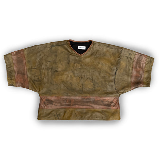 GREEN LEATHER JERSEY